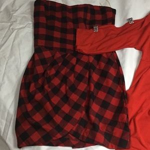 Women’s Crimson Little Red Dress Bundle Size Medium